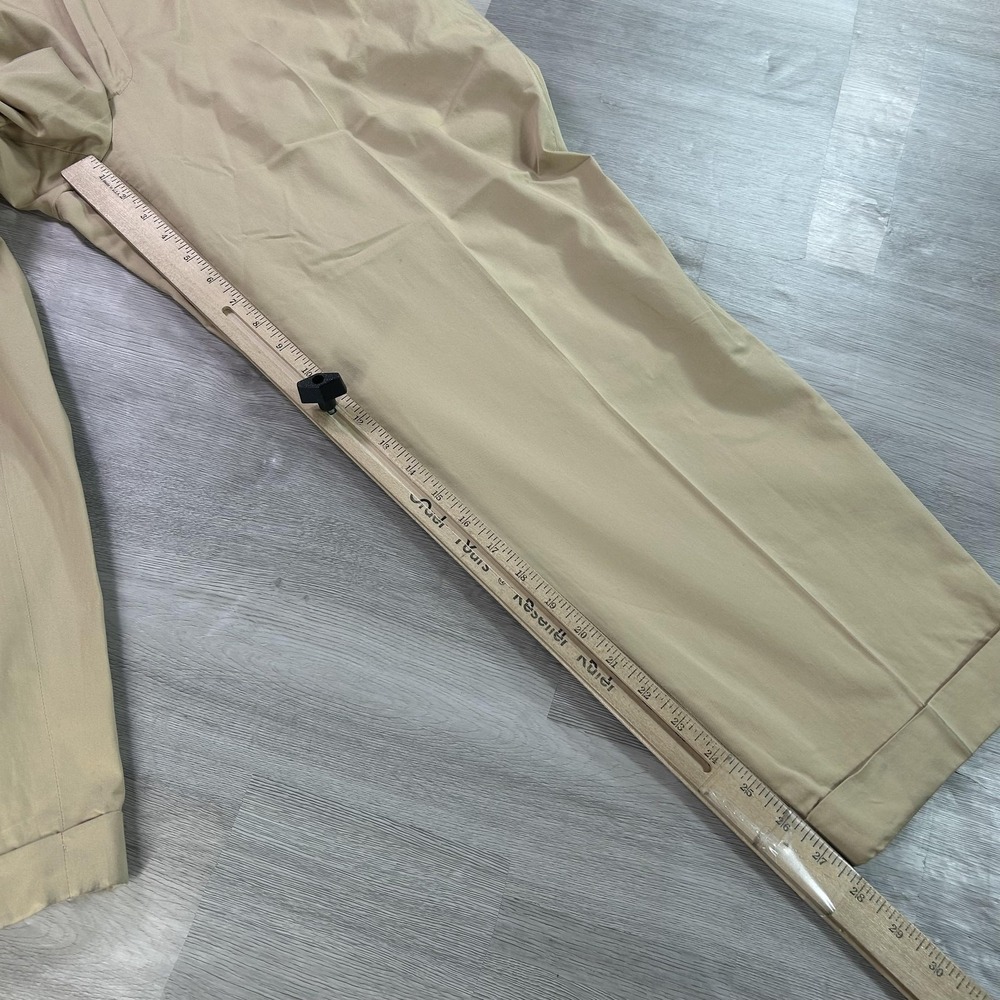 Brioni Pants Mens 42x28 Beige Cotton Moena Chino Classic Fit Dress Cuffed Italy - Picture 10 of 13